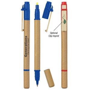[662] Dual Function Eco-inspired Pen With Highlighter