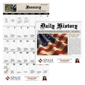 [7052] Good Value™ Daily History Spiral Calendar