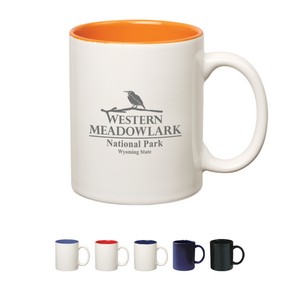 [7125] 11 Oz. Hughes Stoneware Mug With C-handle