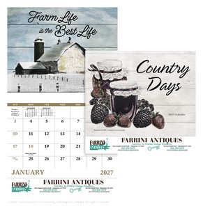[7266] Good Value™ Country Days - Stapled Calendar
