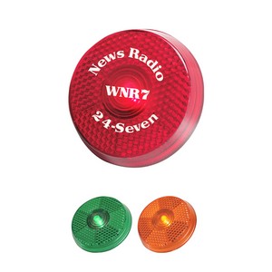 [74] Round Blinking Light With Back Clip