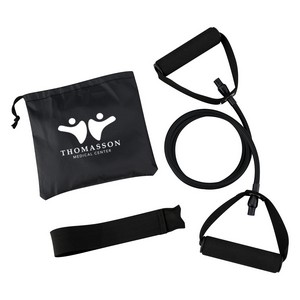 [7876] Yoga Stretch Band In Carry Pouch