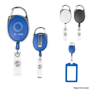 [80065] Retractable Badge Holder With Carabiner
