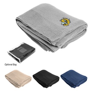 [8015] Sinclair Soft Knit Throw Blanket