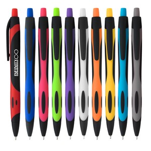 [833] Two-tone Sleek Write Rubberized Pen