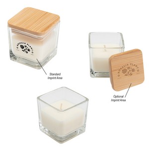 [85017] Mini Candle With Bamboo Lid