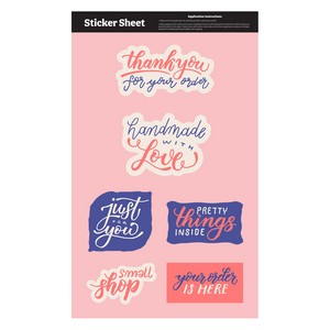 Sticket Sheet 11.5" X 7" Custom Shapes