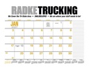 HotLine® Products 13-Month Desk Pad Calendar