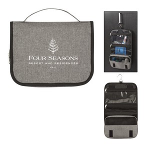 [9418] Heathered Hanging Toiletry Bag