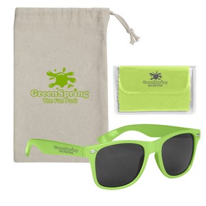 [95137] Malibu Sunglasses With Microfiber Cloth And Pouch