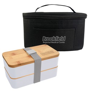 [95172] Stackable Bento Box With Insulated Carrying Case