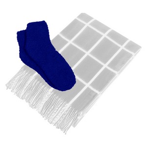 [95179] Charleston Throw & Fuzzy Socks Set