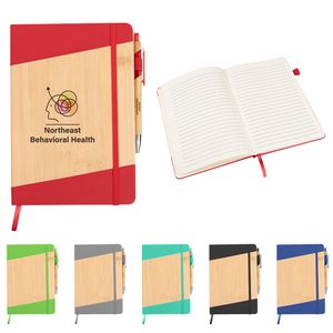 [95223] Bamboo Journal With Pen