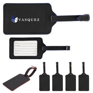[9756] Recycled Leatherette Luggage Tag