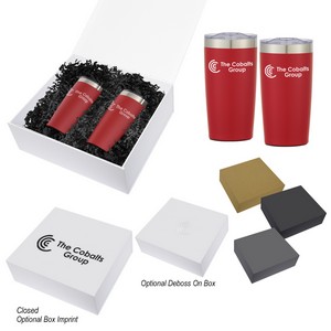[9871] 20 Oz. Two-tone Himalayan Tumbler Gift Set