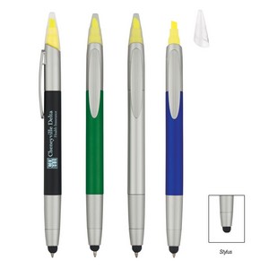 [992] 3-in-1 Pen With Highlighter And Stylus
