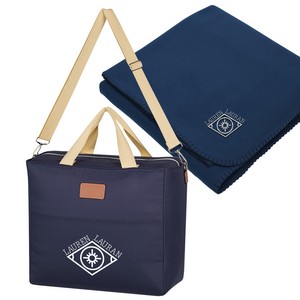 Hefty Cooler Bag With Fleece Blanket