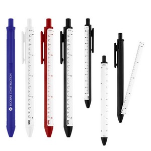 [12024] Straight Line Pen With 4" Ruler