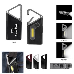 [20120] Clip 'n Grow Rechargeable Carabiner Cob Flashlight