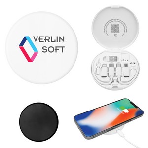 [25177] Charging Cord & Adapter Set In Wireless Charging Case