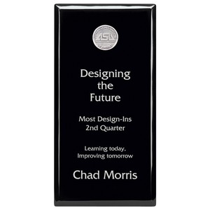 [25178] JAFFA® Black Plaque - 6" x 12"