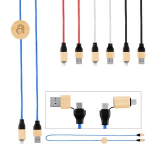 [25326] 3' 60w Bamboo & Rpet Fast Charging Cable