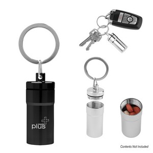 [25443] Aluminum Pill Holder Keychain