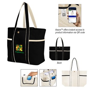 [3282] Aware™ 10 Oz. Recycled Cotton Canvas Tote Bag