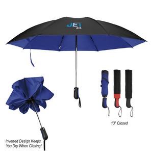 [45014] 46" Arc Two-tone Rpet Inversion Umbrella