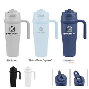 [50322] 30 Oz. Apex Sip & Chug Recycled Stainless Steel Tumbler