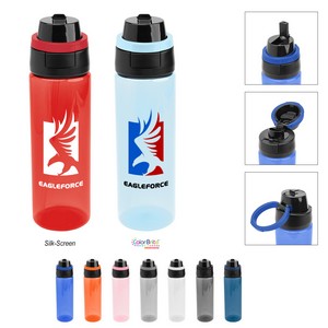 [50429] 24 Oz. Pop Sip & Chug Rpet Bottle