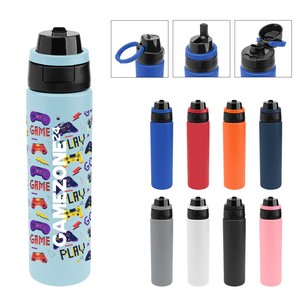 [550431] 24 Oz. Full Color Pop Sip & Chug Recycled Stainless Steel Bottle