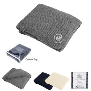 [8086] Recycled Teddy Throw Blanket