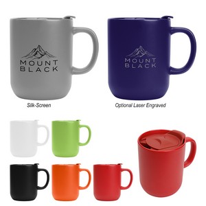 [8198] 14 Oz. Michigan Ceramic Mug