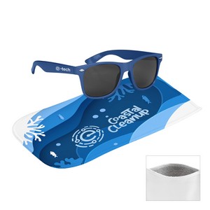 [96223] Malibu Sunglasses With Rpet Microfiber Sunglass Pouch