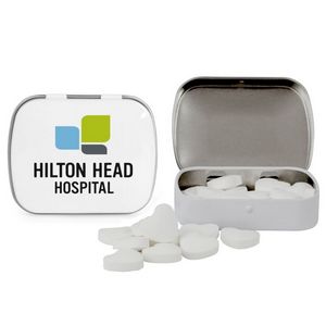 [300-SM-HT-K] Domed Tin with Heart Shaped Mints
