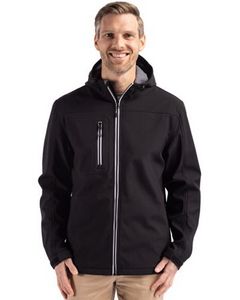 [MQO00075] Clique Telemark Eco Stretch Softshell Full Zip Mens Hooded Jacket