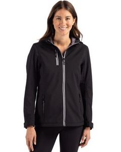 [LQO00061] Clique Telemark Eco Stretch Softshell Full Zip Womens Hooded Jacket