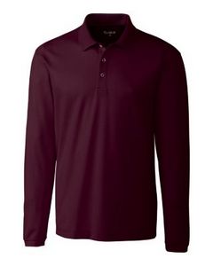 [MQK00079] Clique Ice Pique Mens Long Sleeve Tech Polo