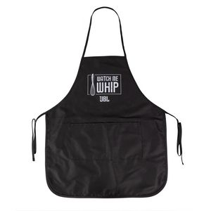 [APL100-K] Cotton Twill Apron With Long Round Bottom