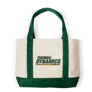 [BGC7601-K] Embroidered Canvas Boat Tote Bag