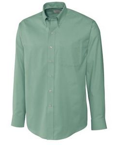 [BCW01711] Cutter & Buck Epic Easy Care Nailshead Mens Big and Tall Long Sleeve Dress Shirt