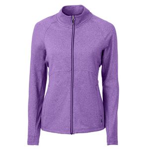 [LCK00151] Cutter & Buck Adapt Eco Knit Heather Recycled Womens Full Zip