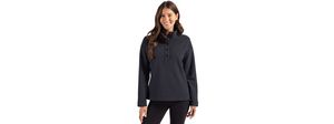 Cutter & Buck Hunts Point Eco Textured Fleece Recycled Womens Snap Pullover