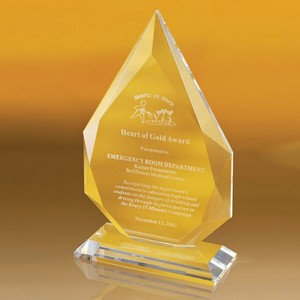 Teardrop Shaped Award