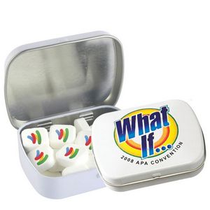 [300-ISM-K] Domed Tin - Imprinted Square Mints