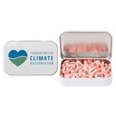 Rectangular Tin - Imprinted Conversation Hearts
