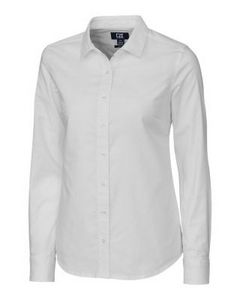 [LCW00003] Cutter & Buck Stretch Oxford Womens Long Sleeve Dress Shirt