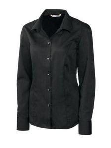 [LCW04124] Cutter & Buck Epic Easy Care Nailshead Womens Long Sleeve Dress Shirt