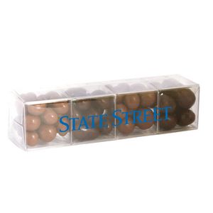 [4CUBE-CCT-K] 4 Cube Acetate Gift Box w/Chocolate Covered Treats